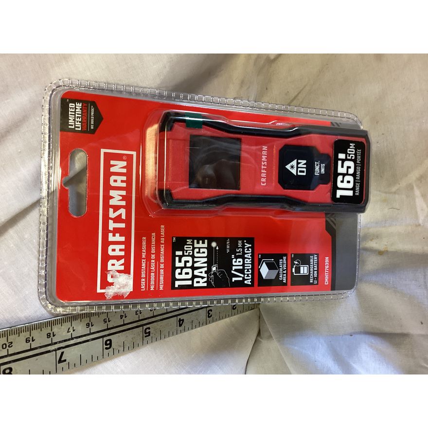 Craftsman Laser Distance Measurer- 165' Range