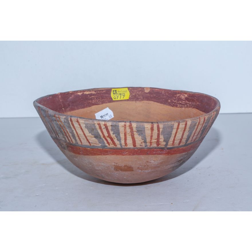 Native American Painted Earthenware Bowl