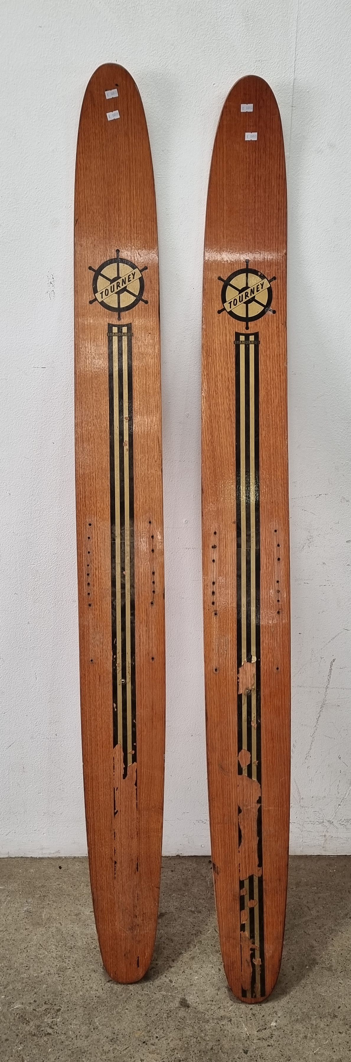 A Vintage Pair Of Water Skis