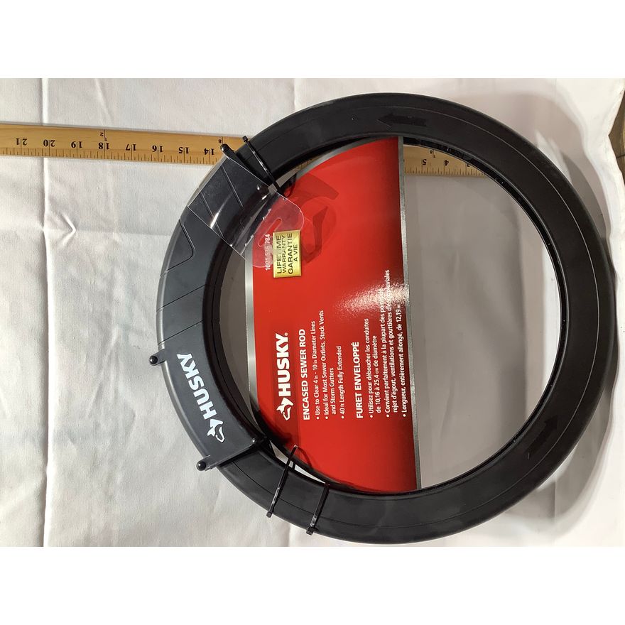 Husky Encased Sewer Rod 4"-10" Diameter
