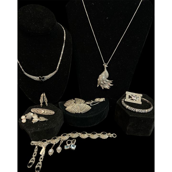 Antique Marcasite and Sterling Silver Jewelry