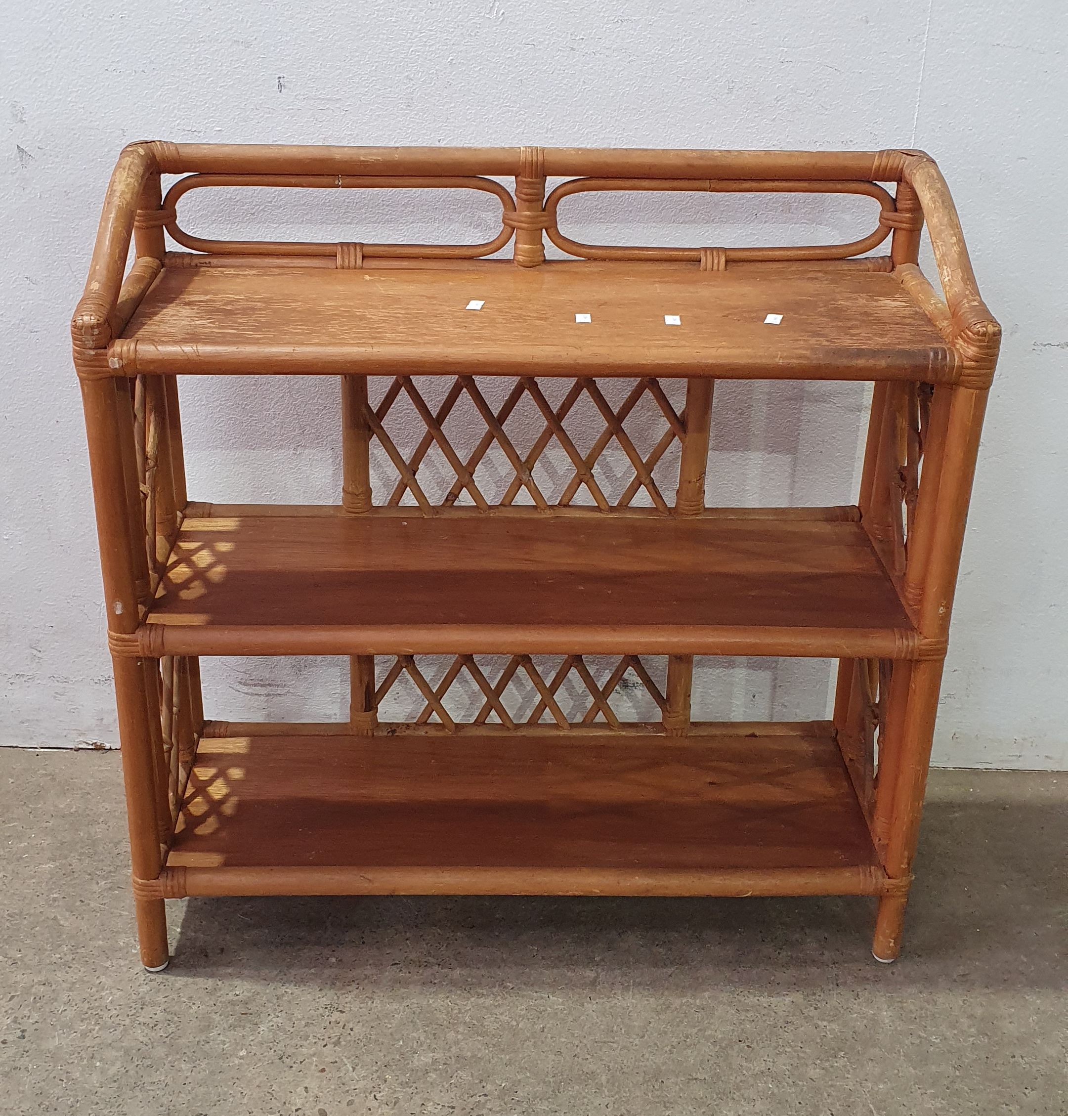 A Cane Three Teir Shelf