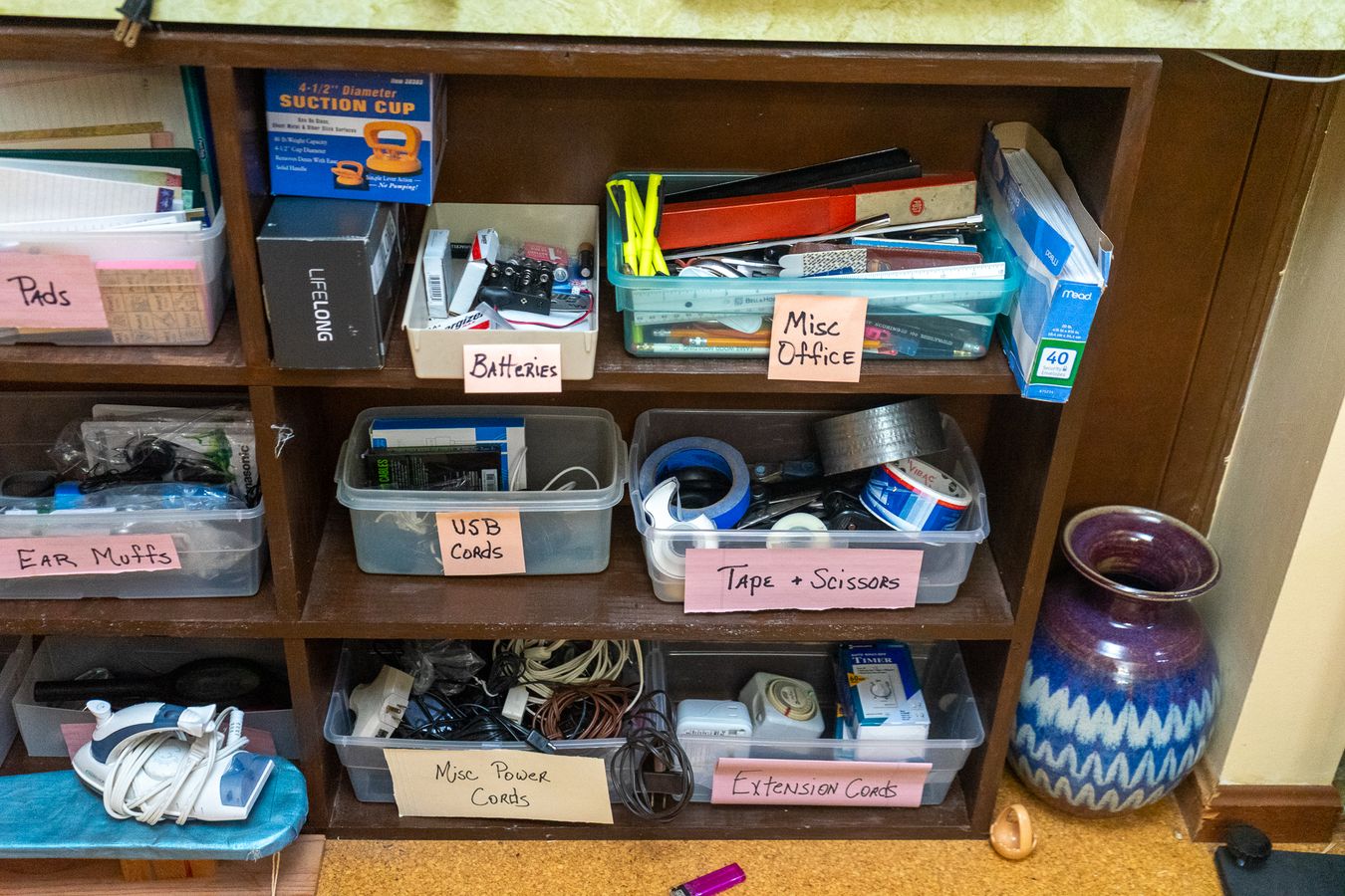 Labeled Storage Bins and Contents | Harritt Group, Inc