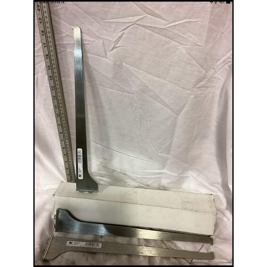 Buying (10) Knape & Vogt 16''Anochrome Brackets