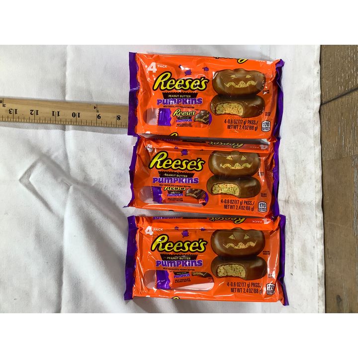 (3) Reese's Peanut Butter Pumpkin 4pk