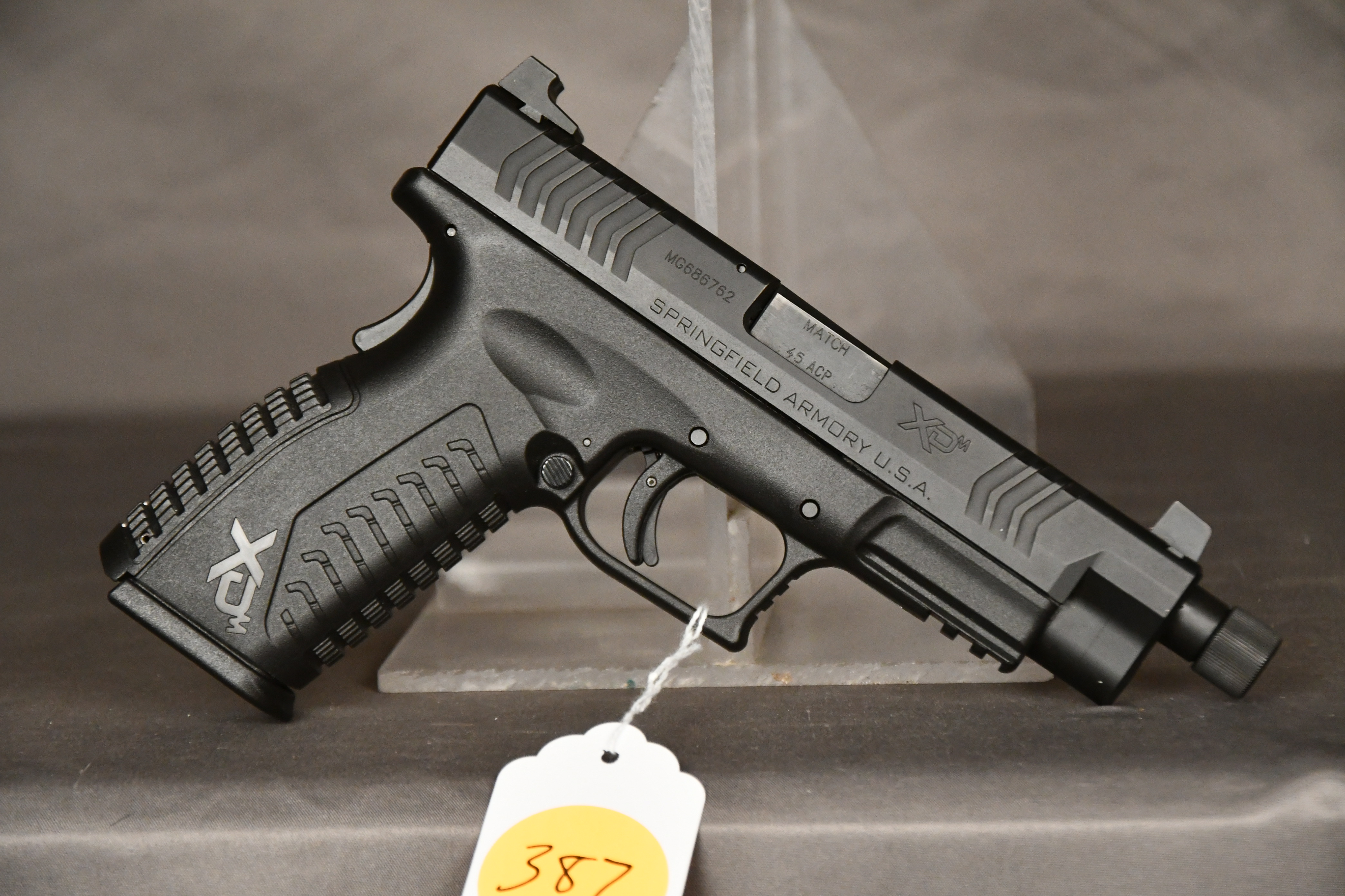 Springfield XDM-45 4.5, .45 auto cal. semi-auto pistol, 5 1/4" threaded ...