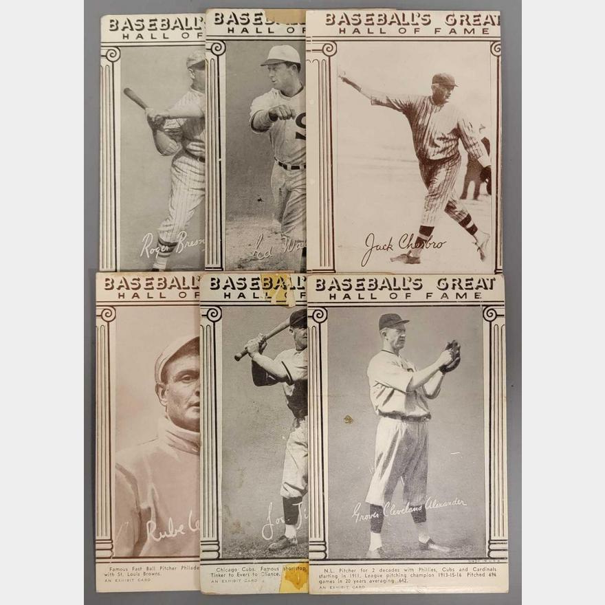 Six 1948 Baseball Great Hall of Fame Exhibit cards | Toys Trains and ...