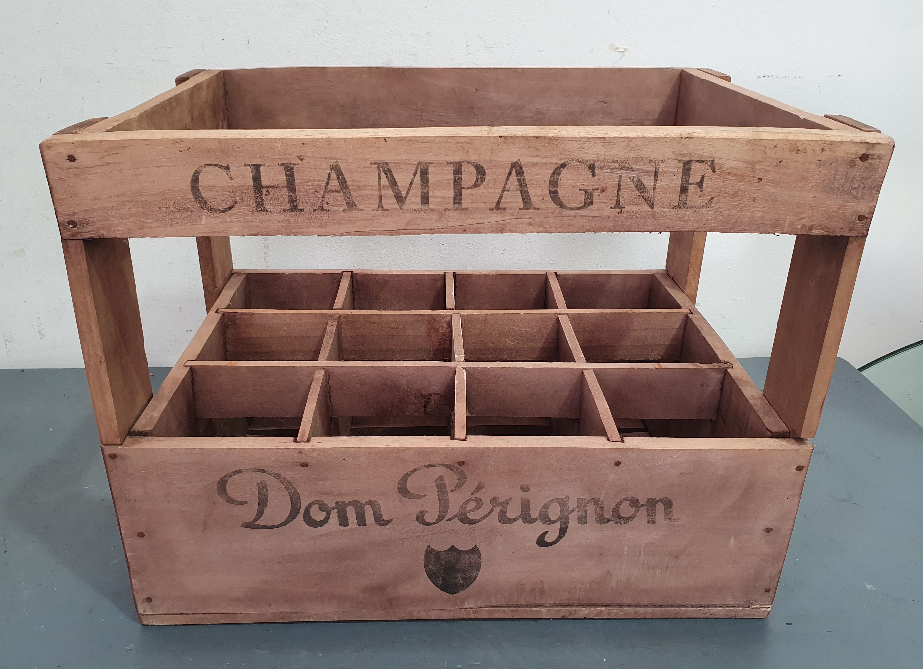 A DON PERIGNON WOODEN CRATE