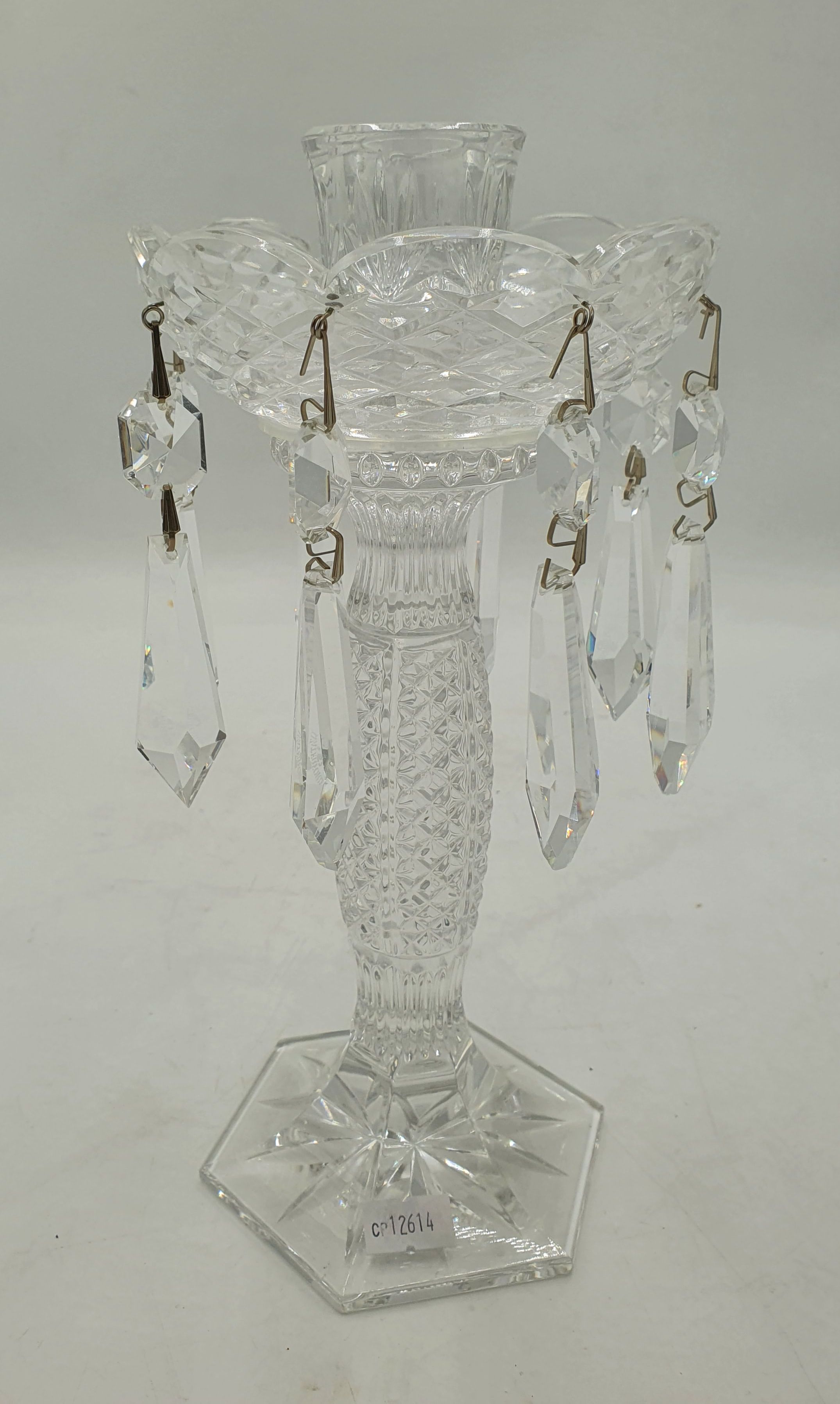 A WATERFORD CRYSTAL 'TARA' CANDELABRUM