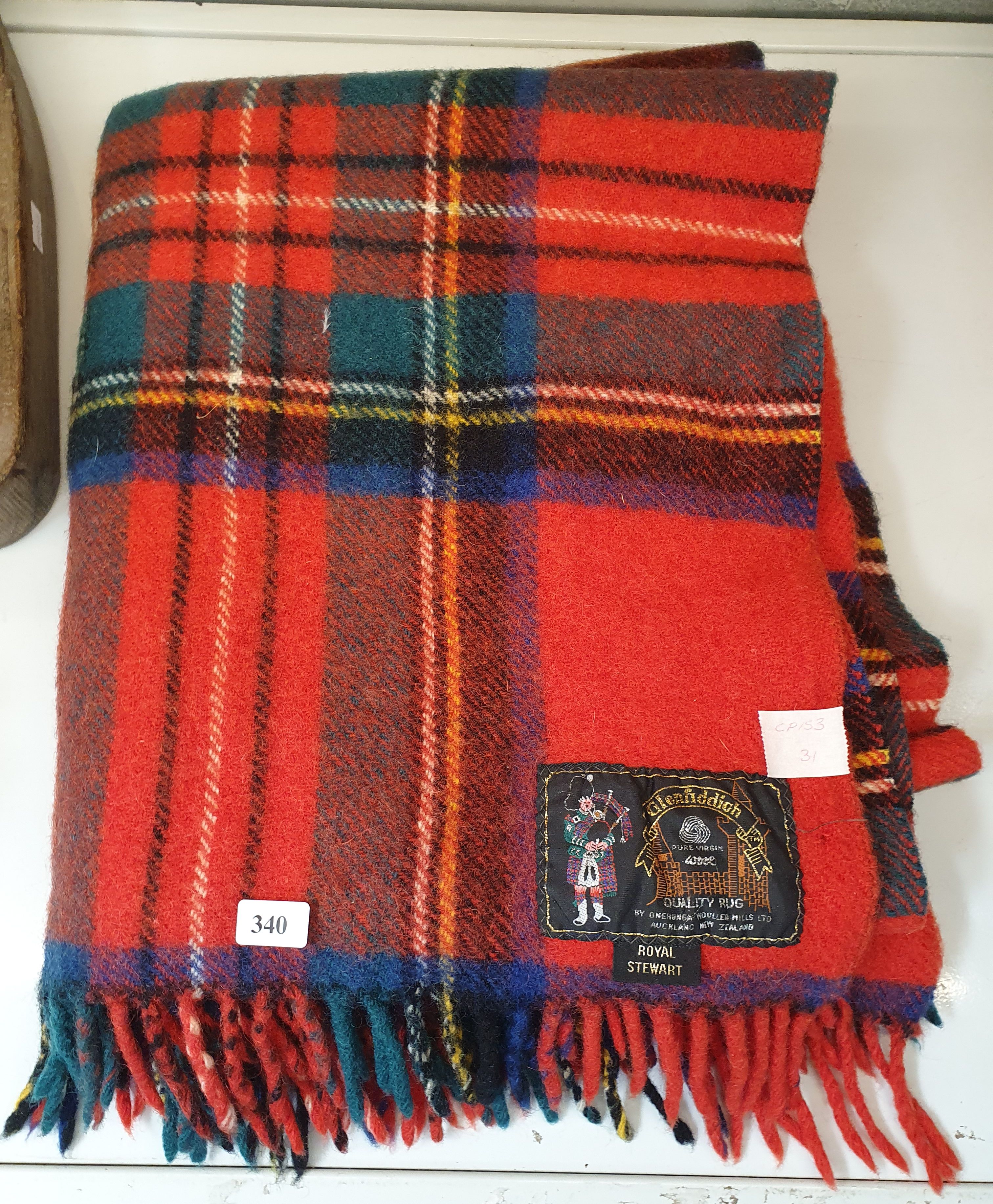 340 · A GLENFIDDICH SCOTTISH WOOL RUG