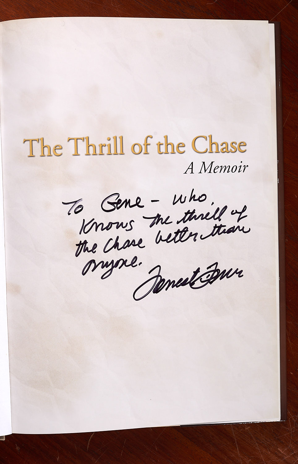 the thrill of the chase a memoir