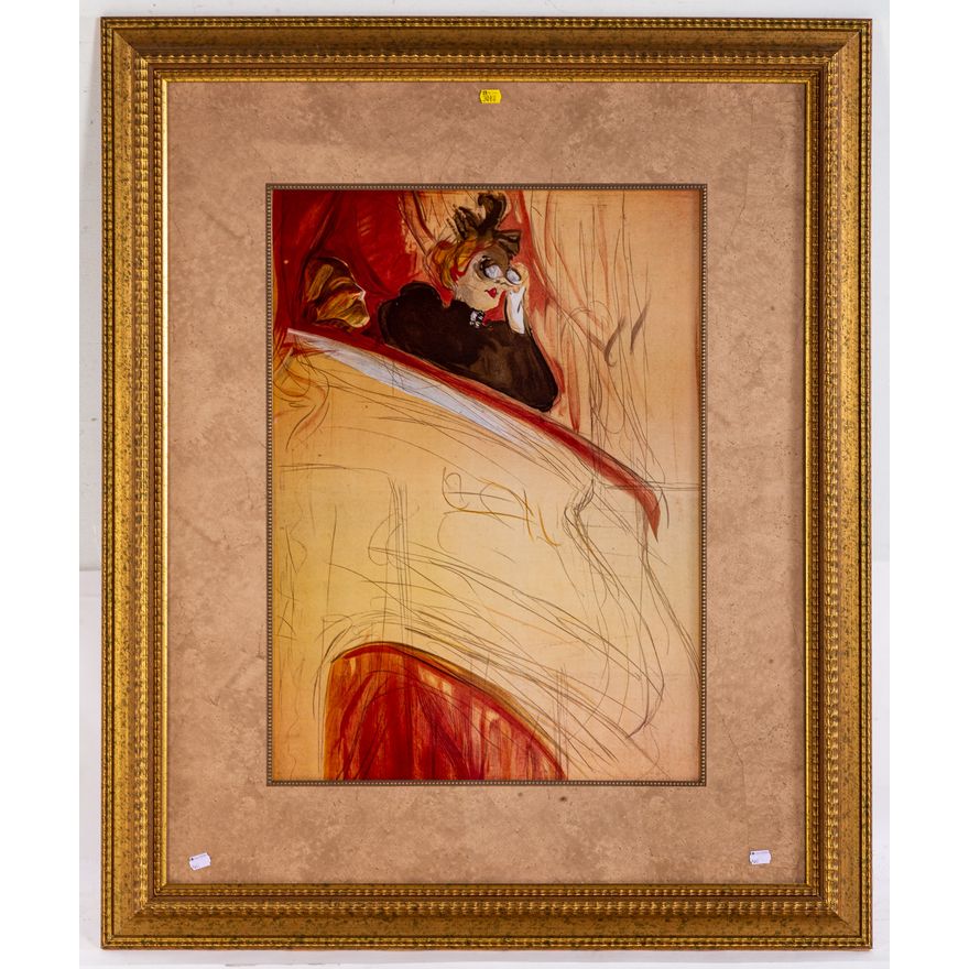 After Toulouse-Lautrec. "La Loge," print