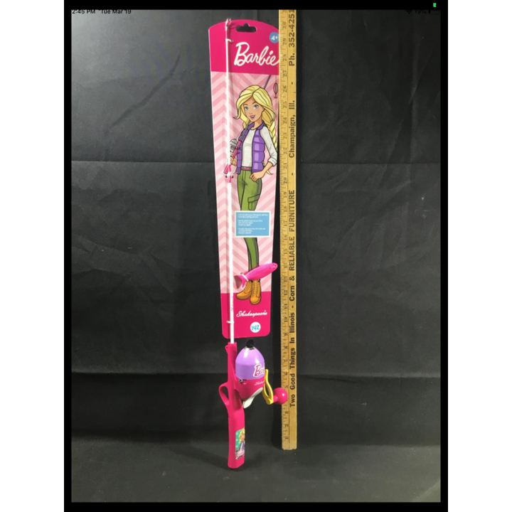 Shakespeare Barbie Fishing Pole 2'6" All-in-One Fishing Kit