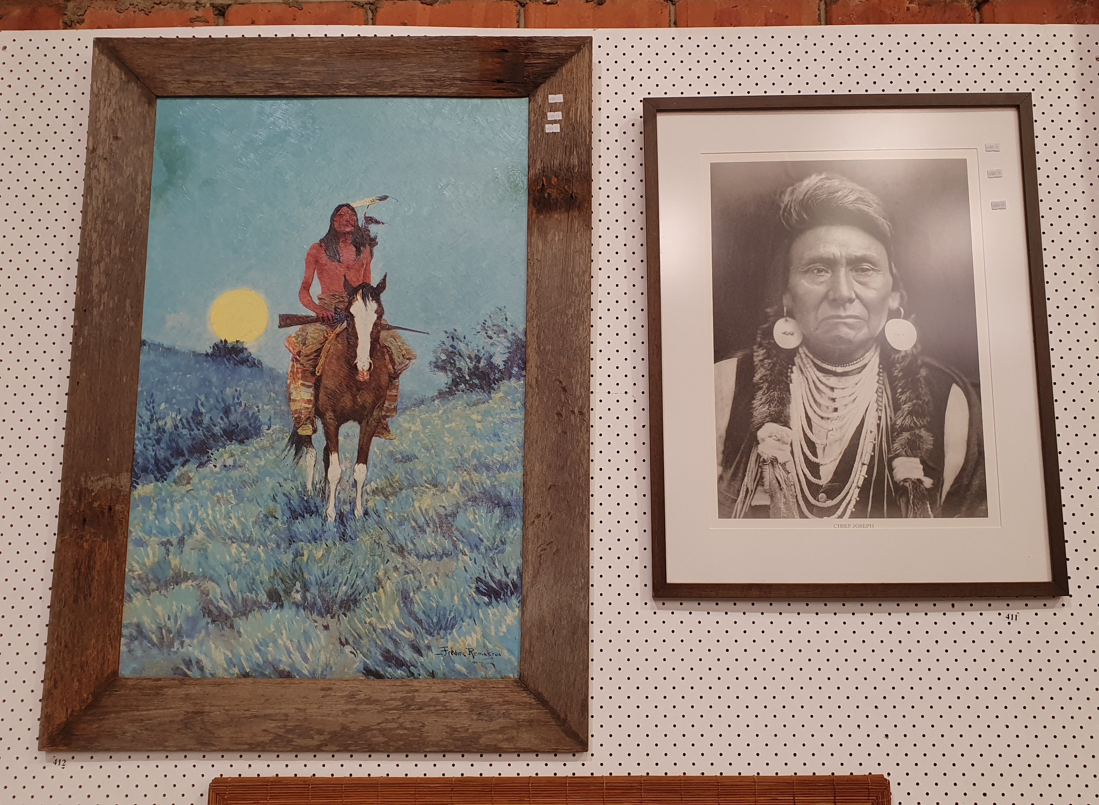 411 · A PAIR OF NATIVE AMERICAN THEMED ARTWORKS