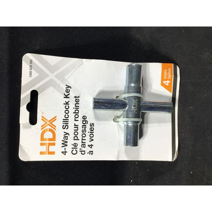 HDX 4 Way Sillcock Key