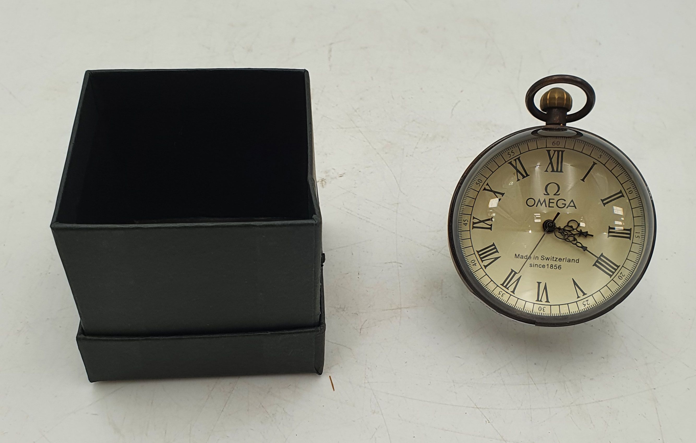 A Chinese Clock Paperweight