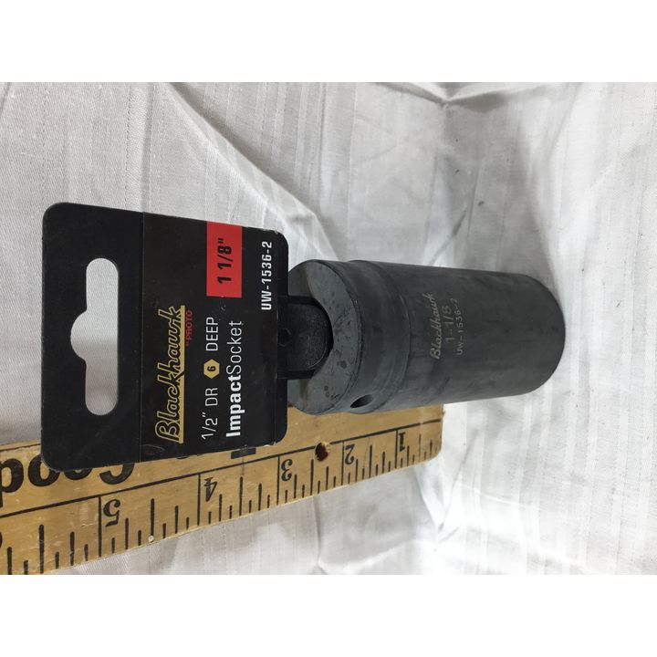 Blackhawk 1/2" DR 6 Pt Deep Impact Socket 1 1/8"