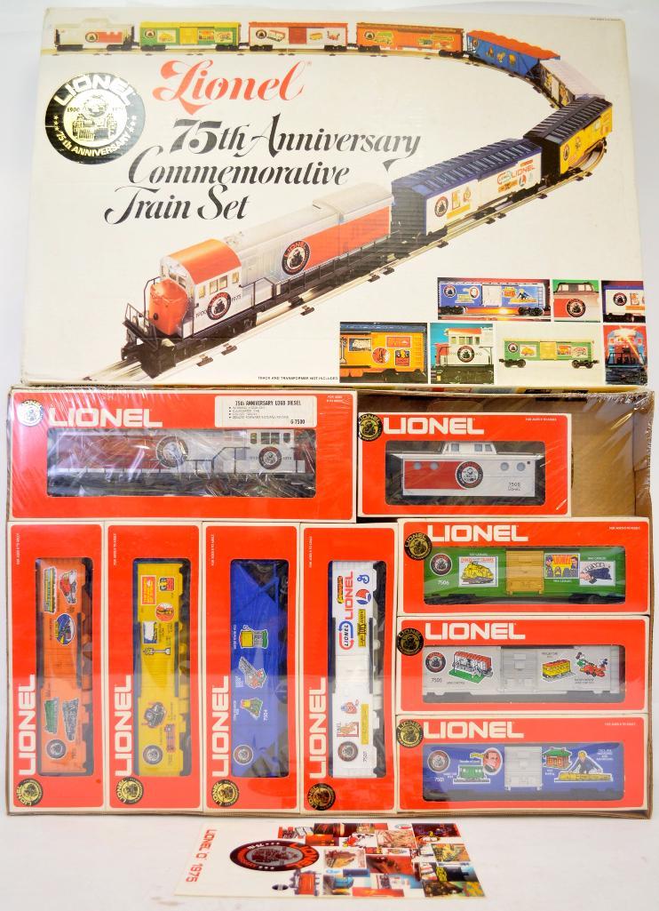 lionel 75th anniversary commemorative train set