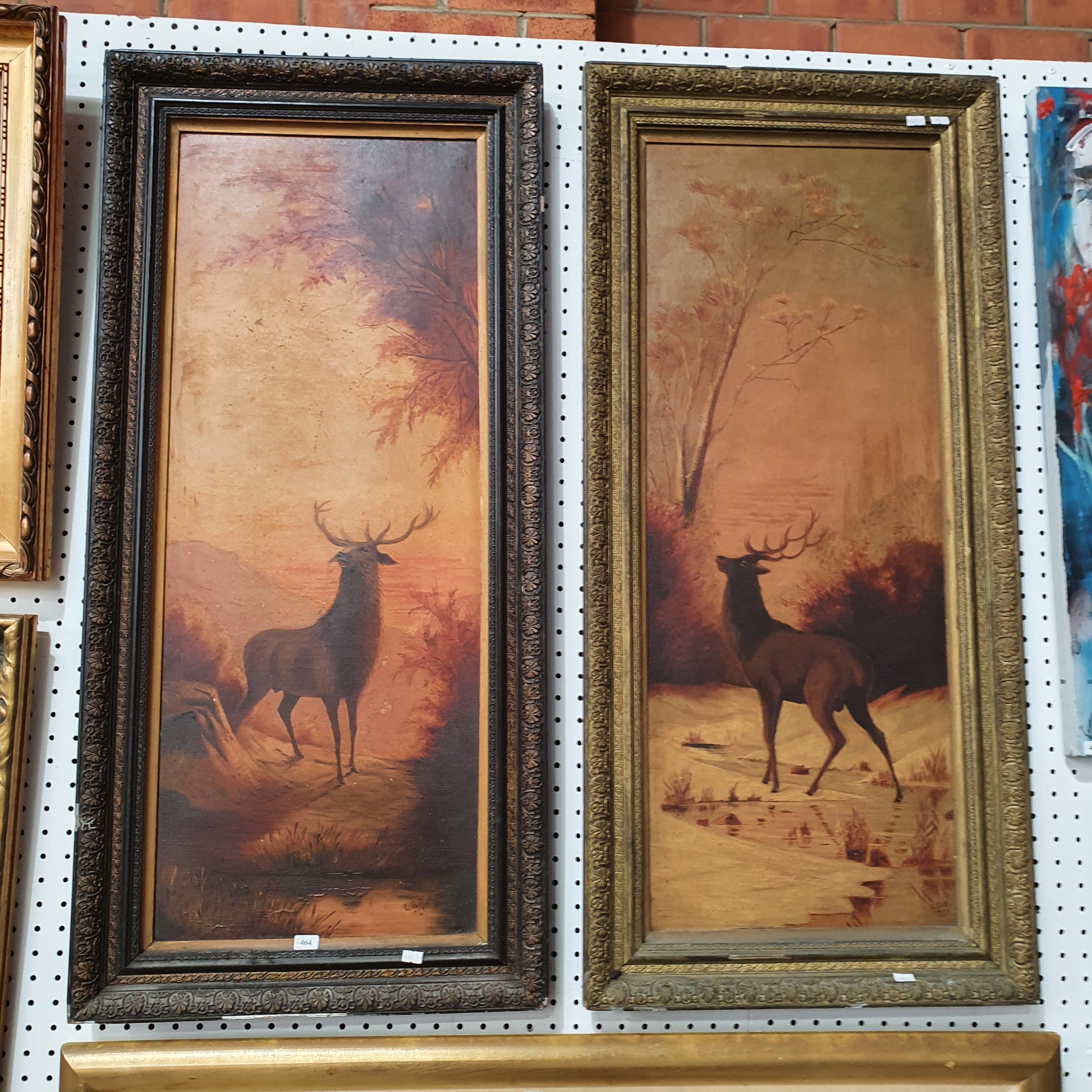 464 · TWO VARIOUS MOOSE ARTWORKS