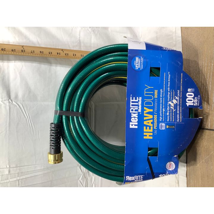 FlexRite By WaterWorks Heavy Duty, 100ft Length, 5/8" Diameter