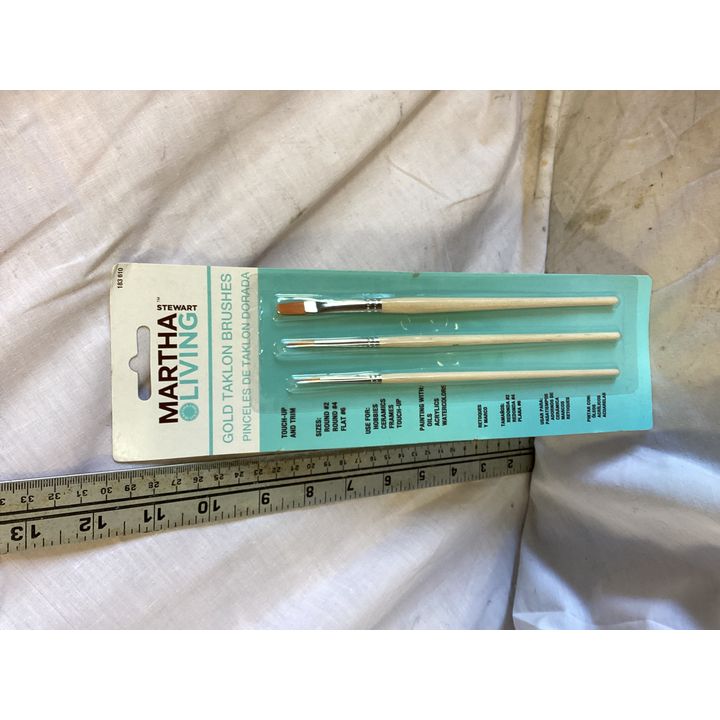 Martha Living Gold Taklon Brushes