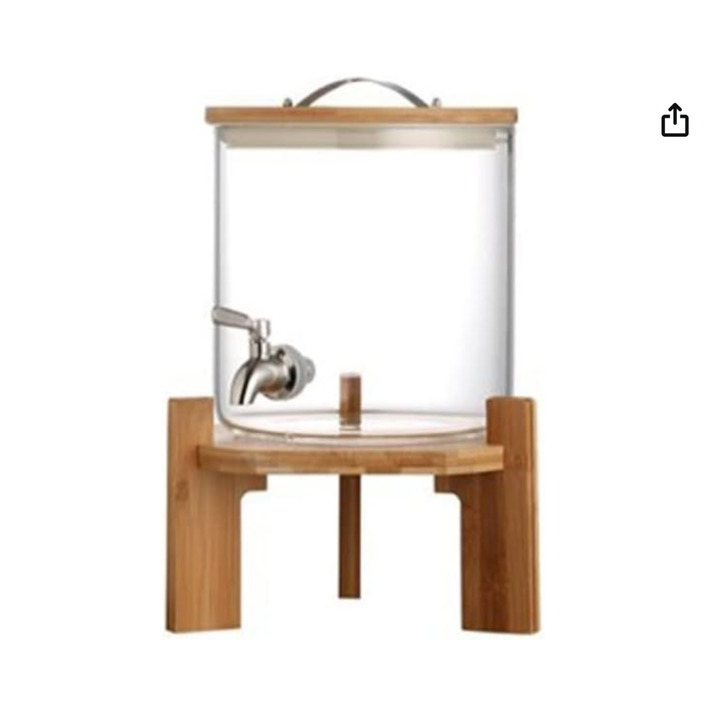 5L Capacity Glass Cold Kettle w/ Faucet