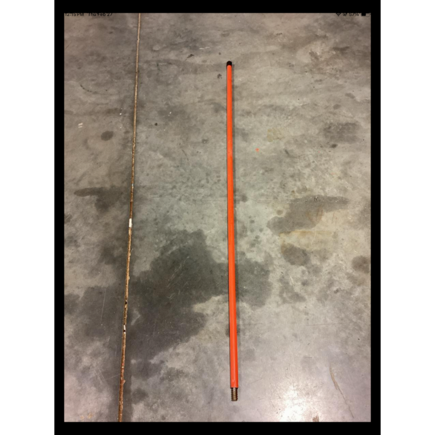 Dude Tools 62'' Multi Use Broom Handle- Orange
