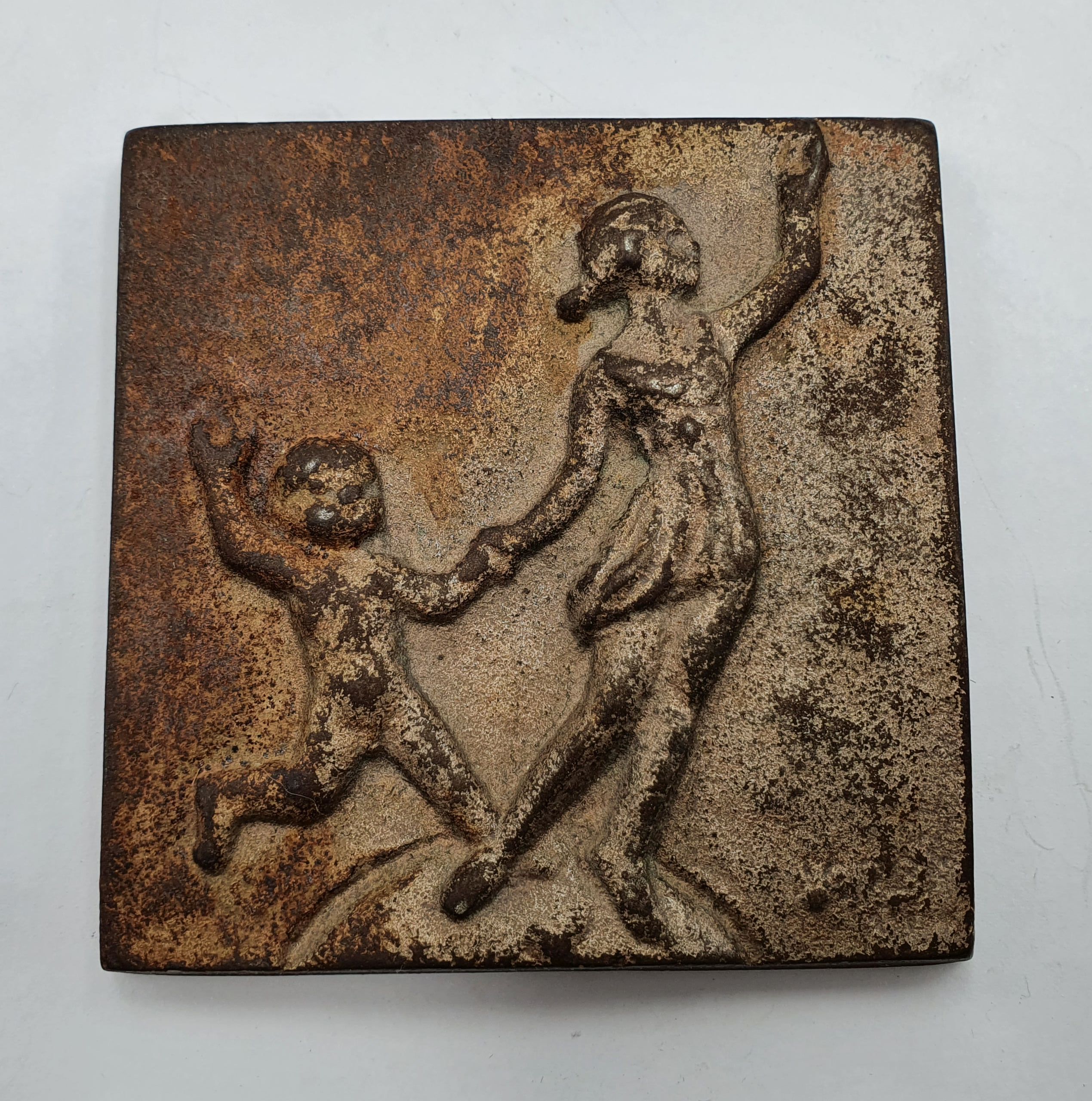 352 · AN EARLY HEAVY CAST IRON JAPANESE PLAQUE
