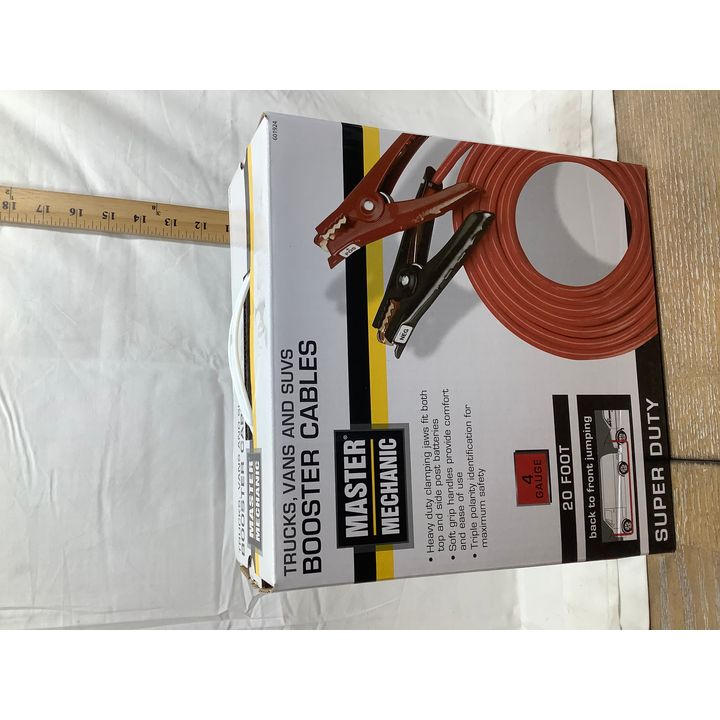 Master Mechanic Trucks, Vans, & Suvs 4 Gauge 20ft Super Duty Booster Cables