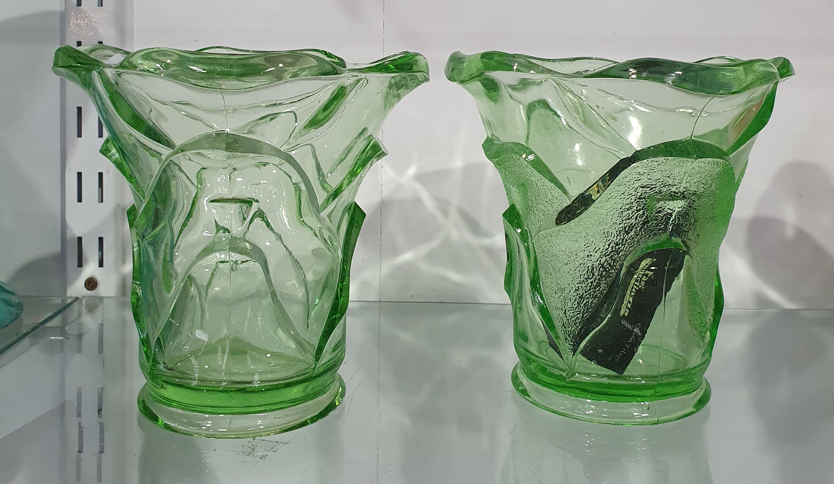 700 · A PAIR OF CROWN CRYSTAL GLASS CO