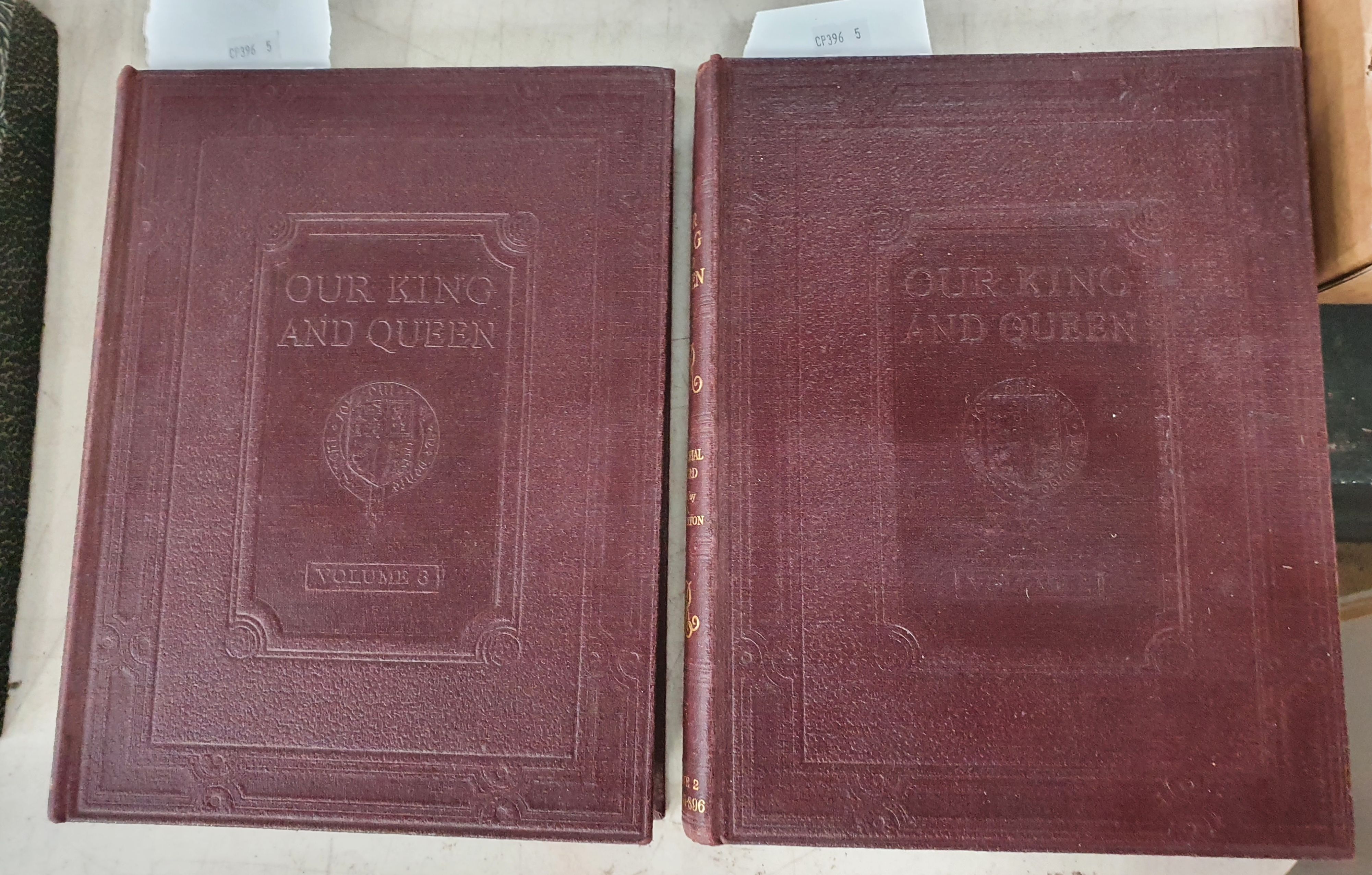 126 · TWO VOLUMES OF "OUR KING AND QUEEN"