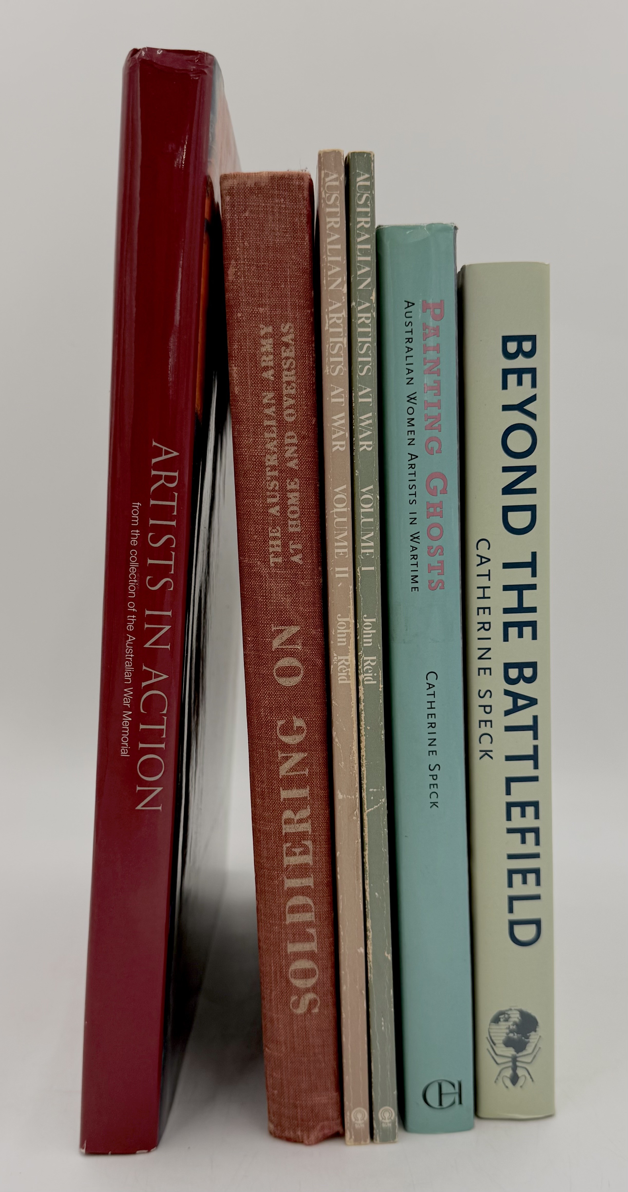 A COLLECTION OF BOOKS ON AUSTRALIAN ART AT THE TIME OF WAR