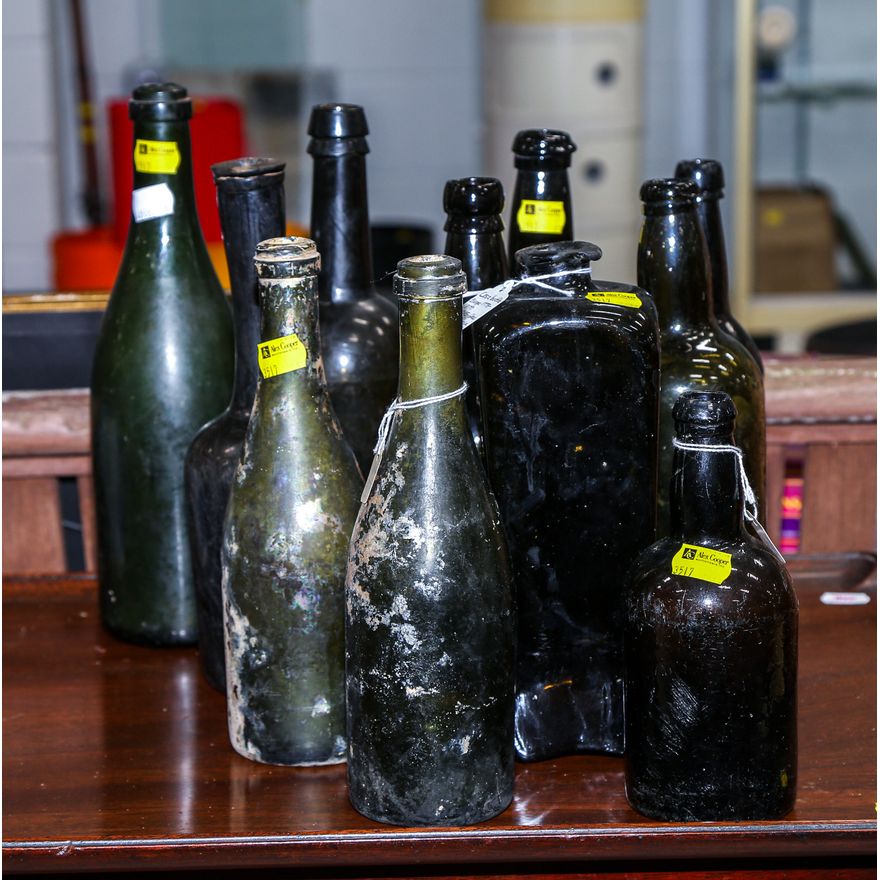 An Assortment of Antique Bottles