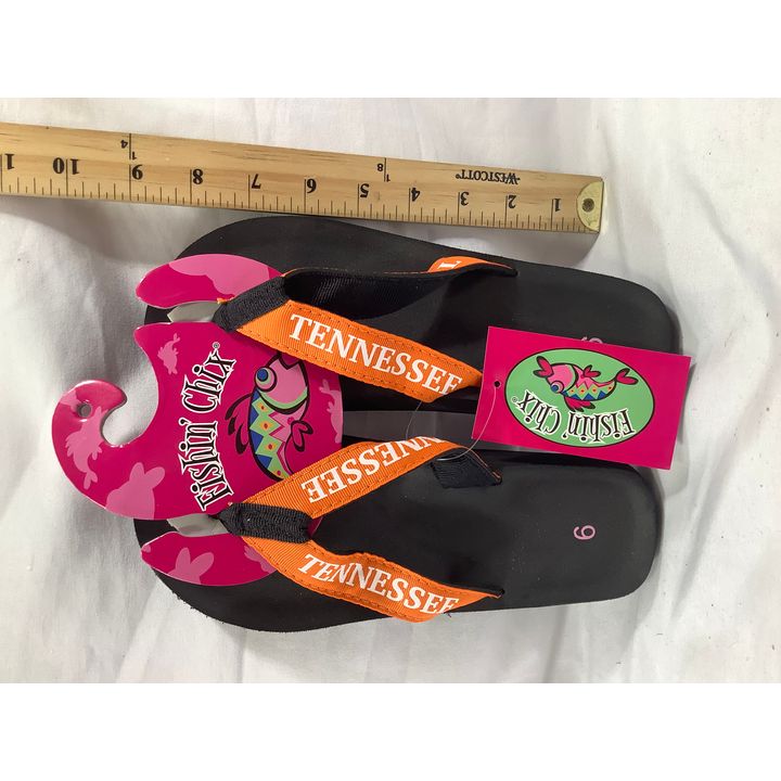 Fishin Chix Size 6 TN Volunteers Flip Flops
