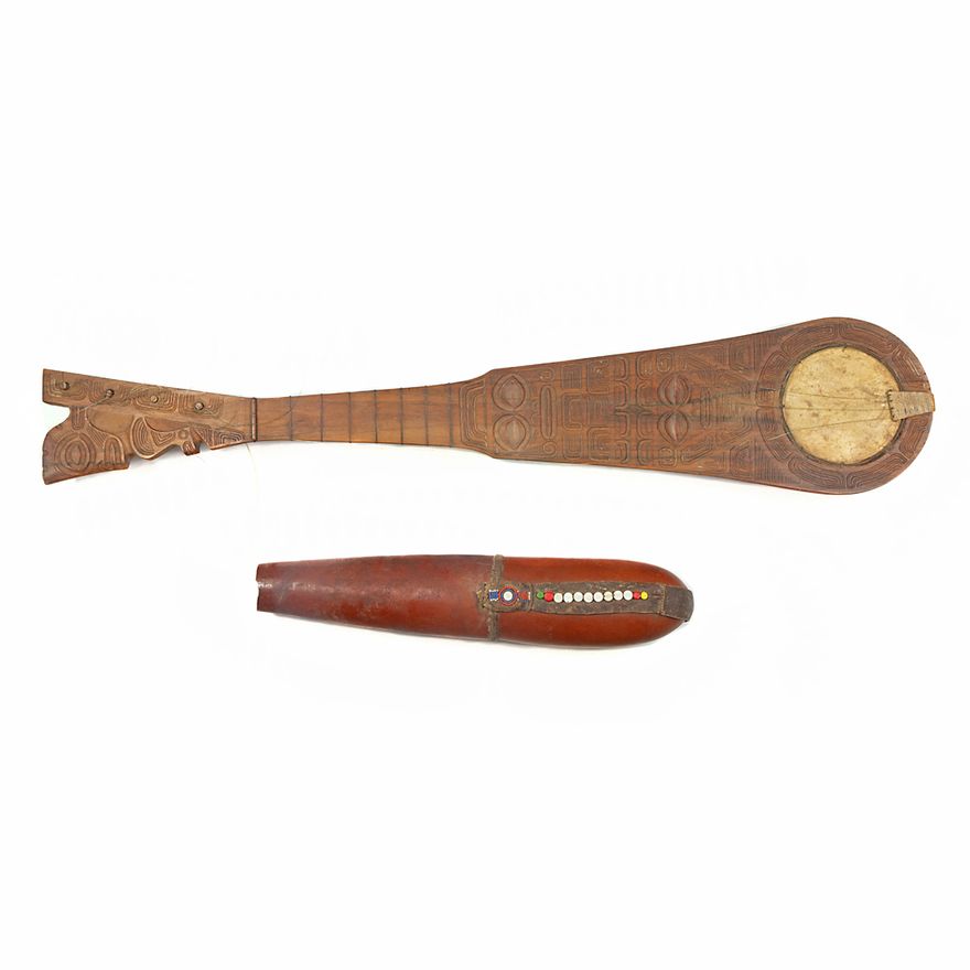 (Lot of 2) Ethnic musical instruments