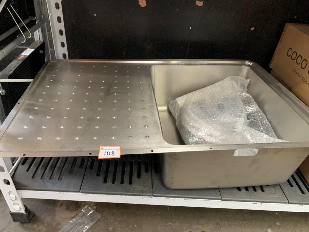 NEW STAINLESS STEEL SINK INSERT All About Auctions Ltd.