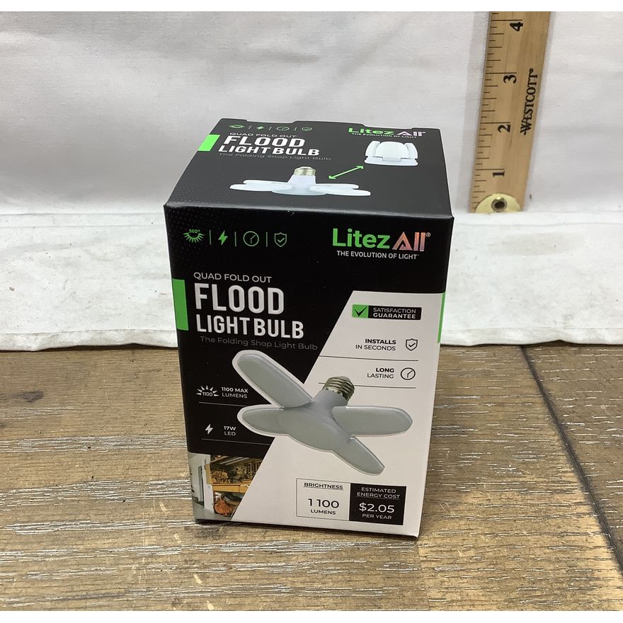 LitezAll Quad Fold Out LED Light Bulb