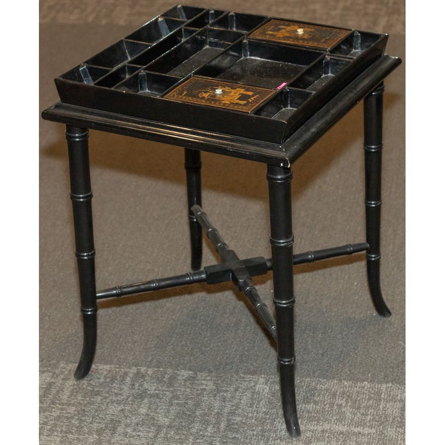 Chinese Export Lacquer Sewing Stand