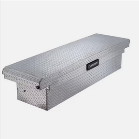 Husky 71.36 in. Diamond Plate Aluminum Full Size Crossbed Truck Tool Box I19