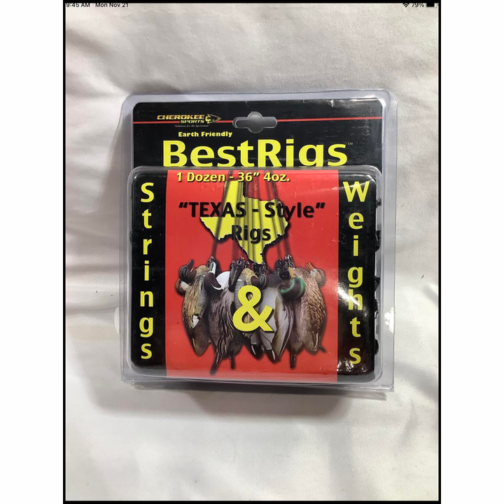 Cherokee Sports 1-Dozen 36" 4oz Spring Weights "Texas-Style" Rigs