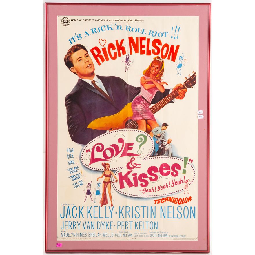 "Love and Kisses," vintage movie poster