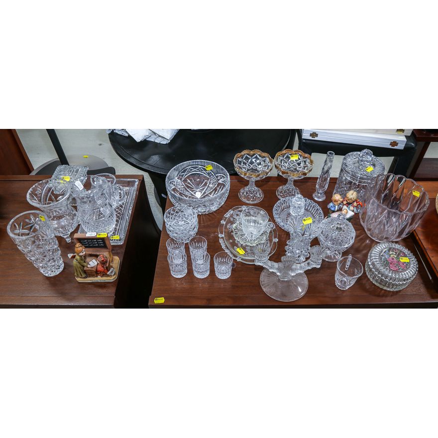 Large Selection of Cut & Pressed Glassware