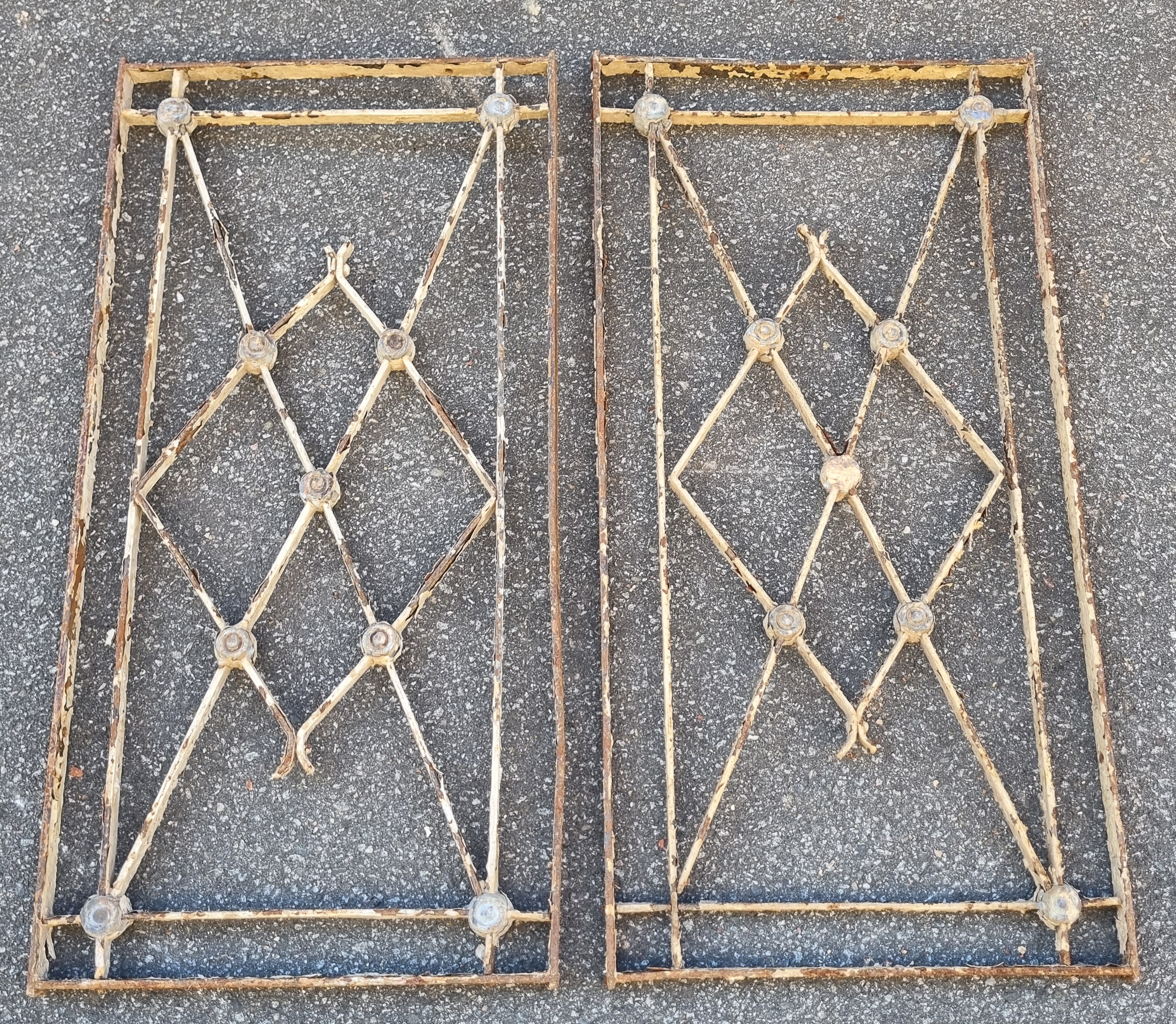 A Pair Of Decorative Wrought Iron Panels
