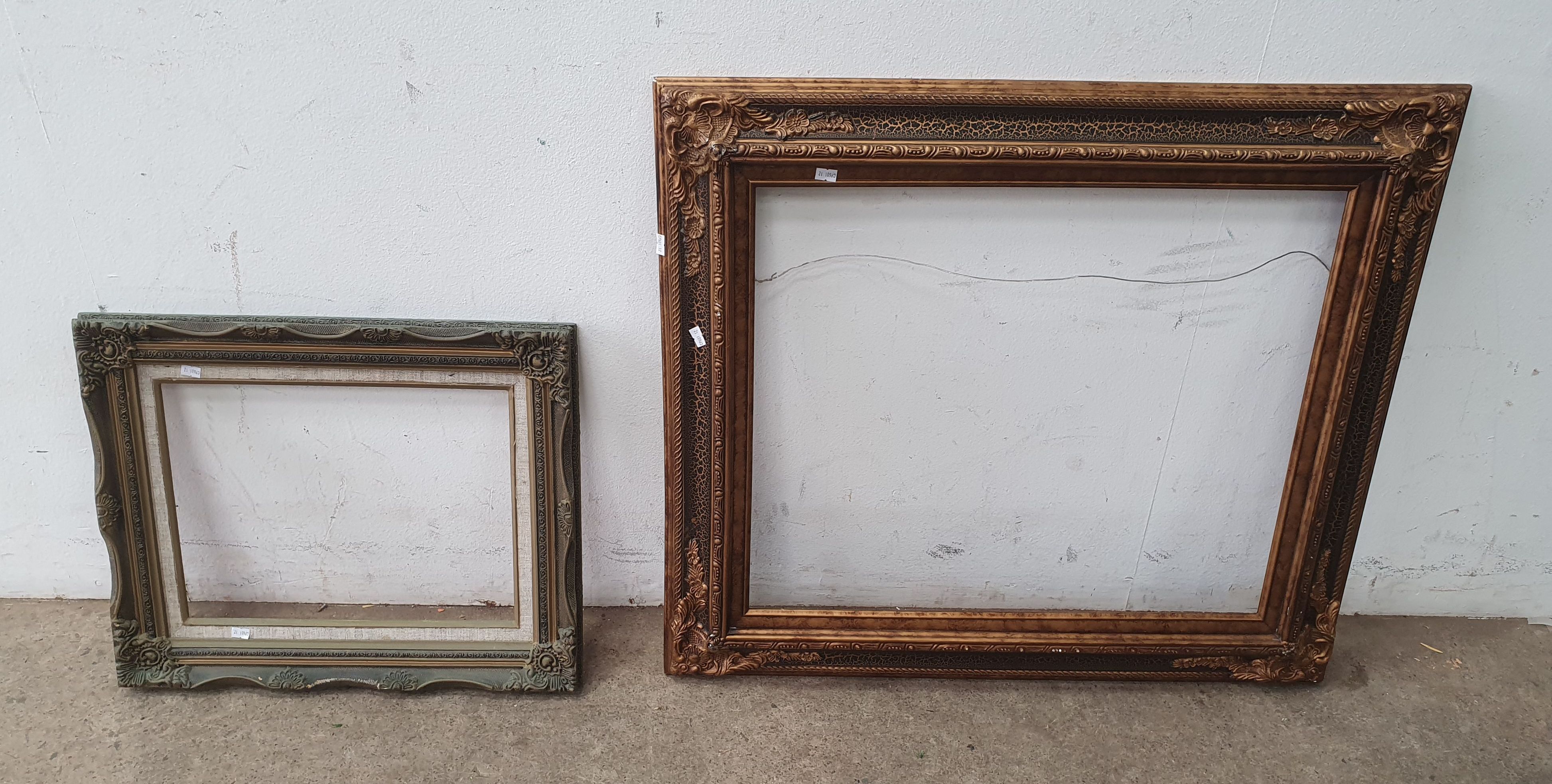 TWO VARIOUS GILT PICTURE FRAMES