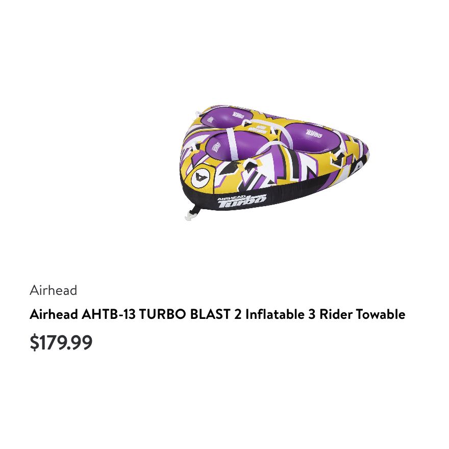 Airhead Turbo 3 Inflatable Inner Tube 1-3 Rider Capacity (81" x 107")
