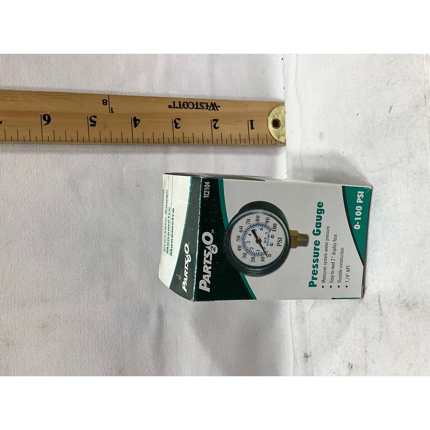 Parts2O Pressure Gauge 0-100PSI 1/4"