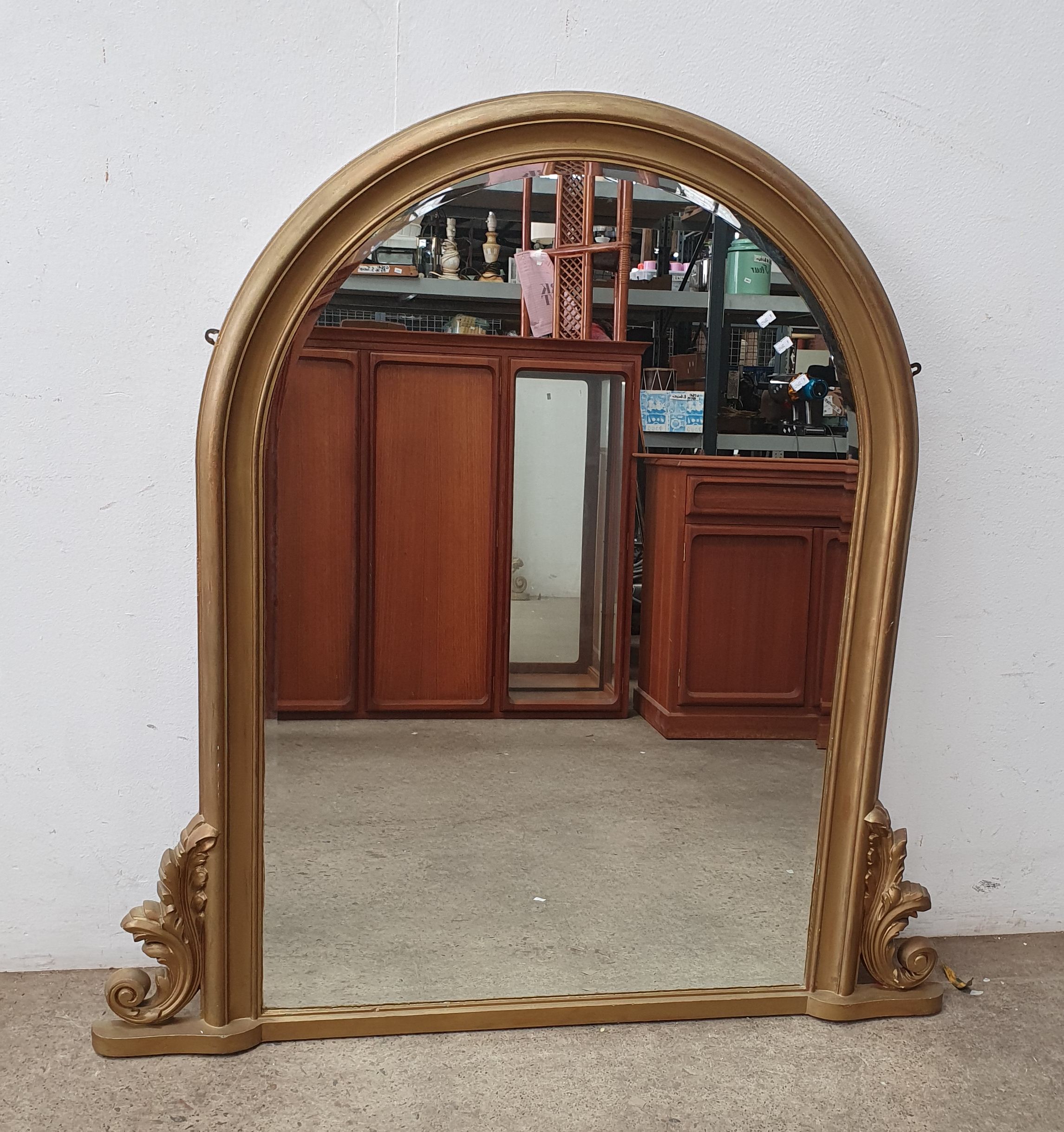 A Gilt Framed Mantel Mirror
