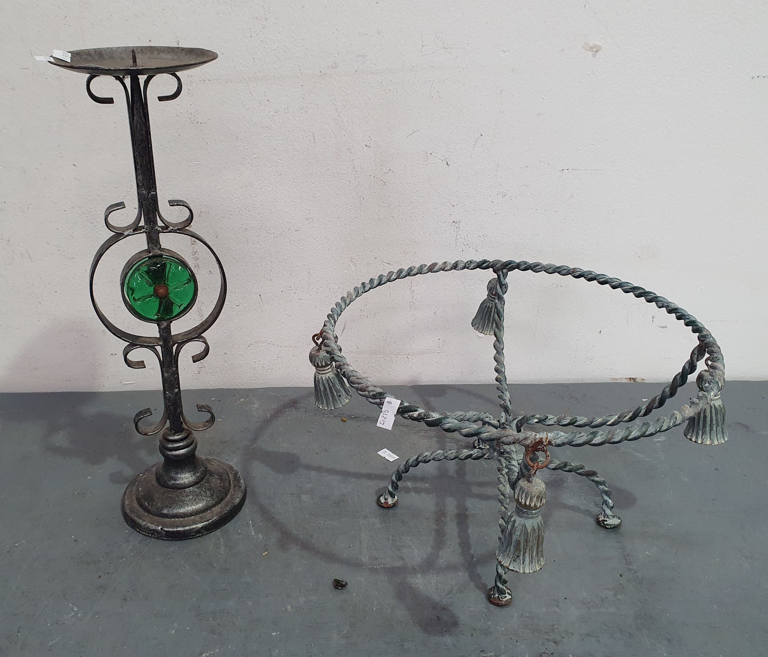Two Decorative Metal Items