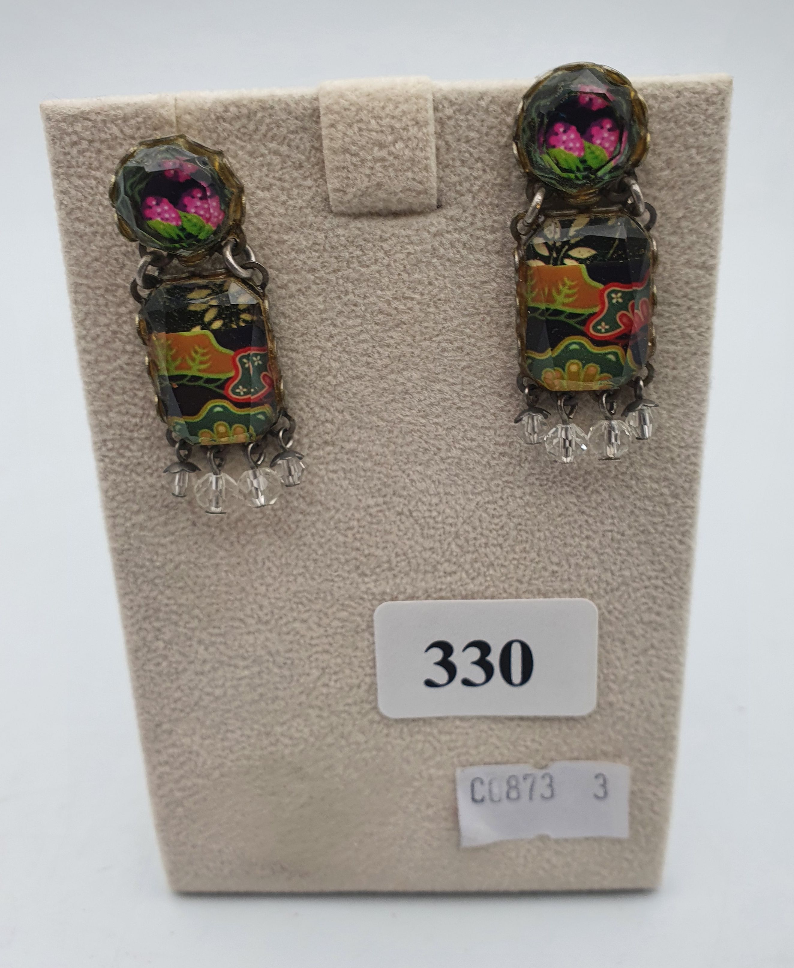 330 · A PAIR OF 'AYALA BAR' EARRINGS FOR PIERCED EARS
