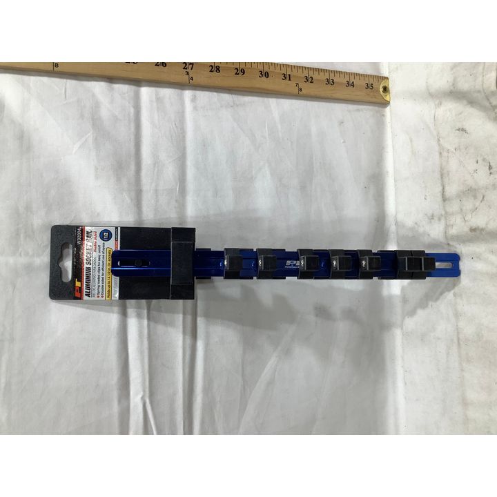 Performance Tool Aluminum Socket Rail Double Sided Holds 14 1/2" Dr. Sockets